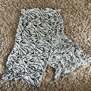 Zebra print scarf